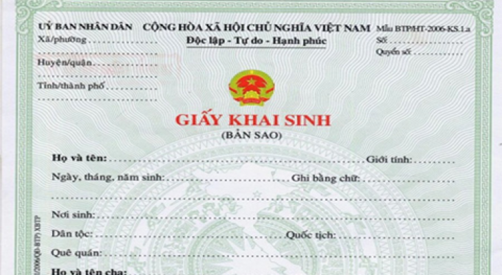 Giấy khai sinh không có ngày tháng sinh thì bổ sung thế nào?